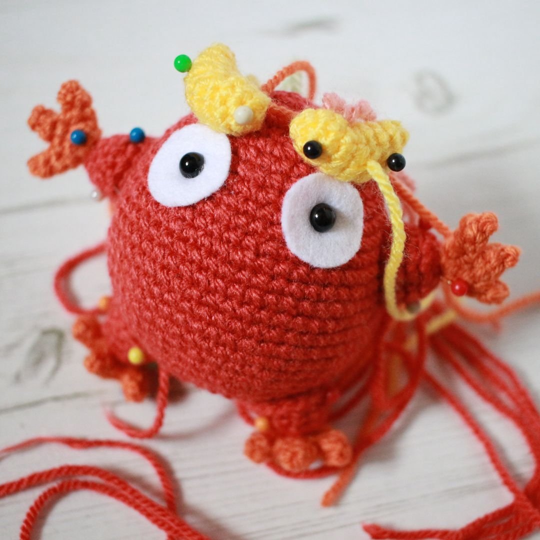 Darumaka Pokemon Amigurumi - crochet pattern by loopycathrine